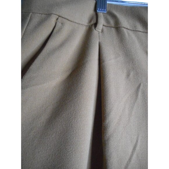 OLD NAVY TAYLOR WIDE LEG HIGH WAIST Pleated TROUSER Sz 3X Taupe - Picture 4 of 7